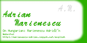 adrian marienescu business card